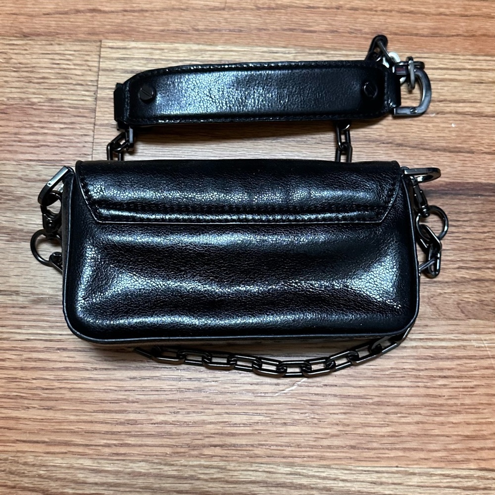 Black Tory Burch Crossbody with Gunmetal Finishings - Picture 3 of 7